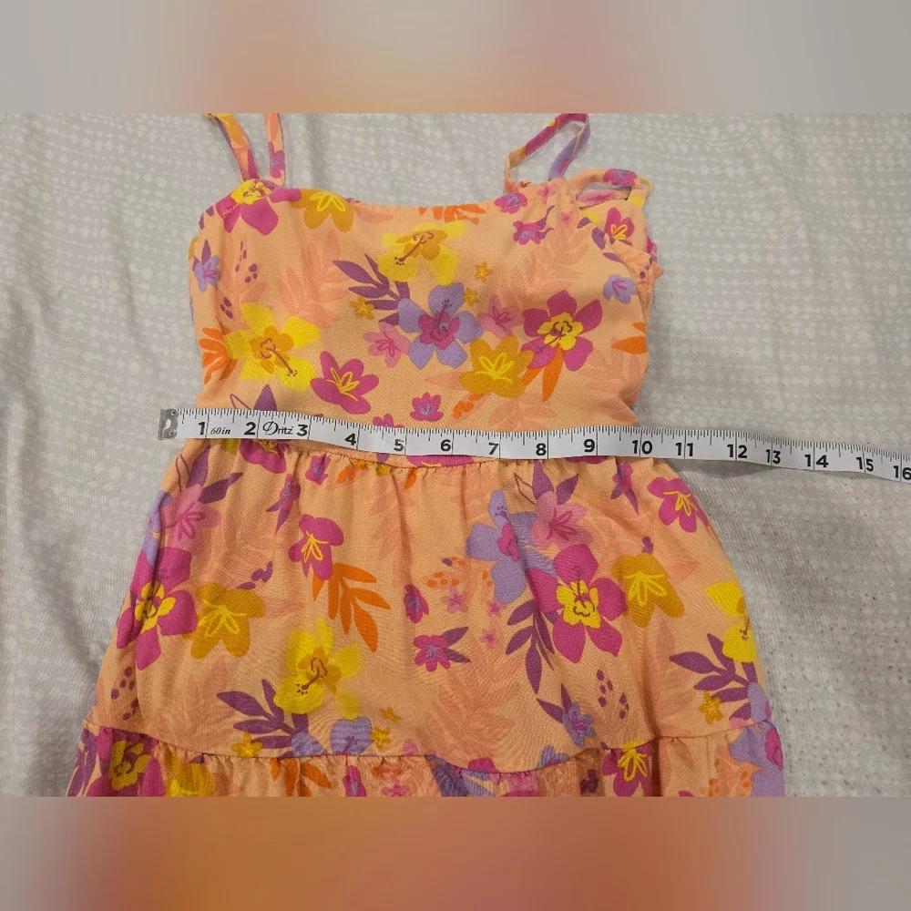 Cat & Jack Tiered Maxi Dress in Orange‎ and Pink for Resort Wear